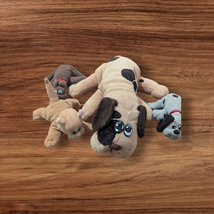 Tonka Pound Puppies & Purries Plush Lot Of 4 Collectible Dog Cat Toys Vintage 1980s