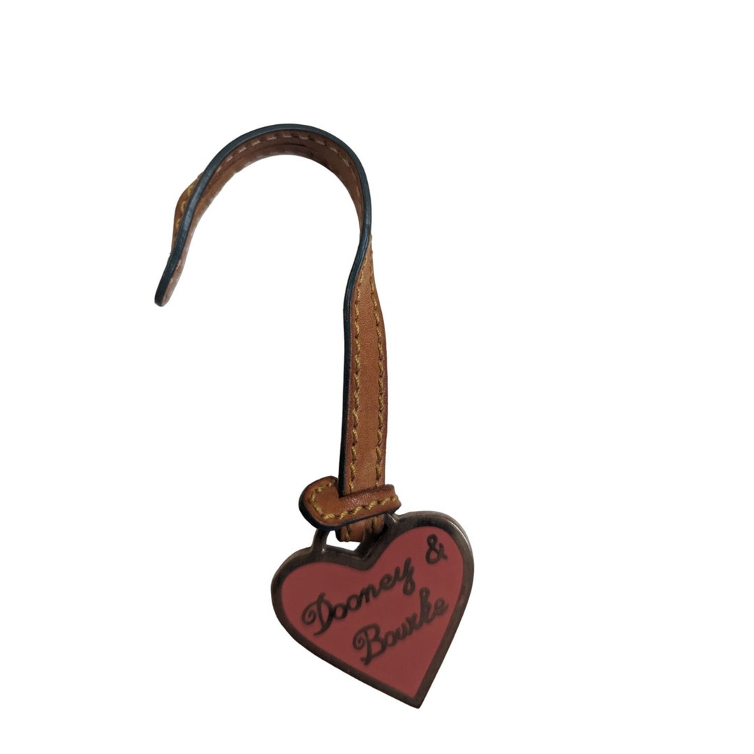 Dooney & Bourke Sammi Pebble Leather Tassel Bag Charm in