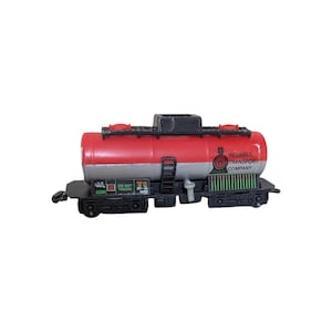Reliable Transport Company Tanker Train Car Red Silver Plastic Model 5.5 Inch