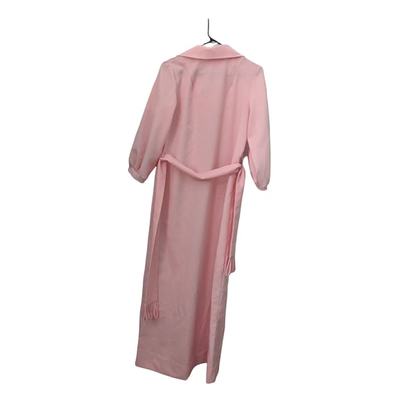 Vintage Avon Roses Hostess Gown  Robe  size M  ha… - image 5