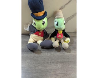 Vintage Walt Disney Jiminy Cricket Plush Puppet Disneyland Doll