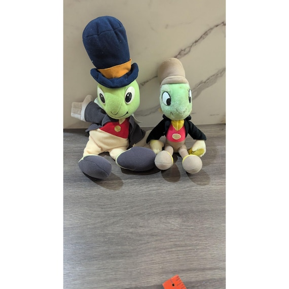 Vintage Walt Disney Jiminy Cricket Plush Puppet Disneyland Doll