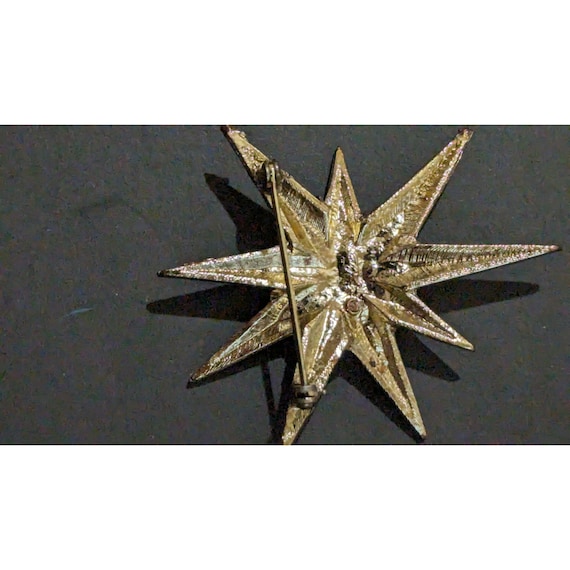 Vintage Pegasus Coro Gold Tone Star. brooch pin c… - image 8