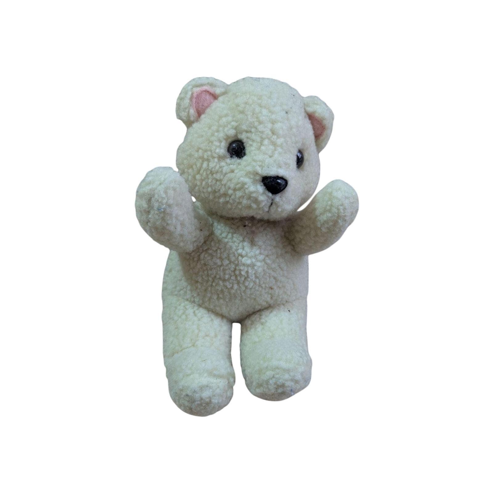 Vintage 80s Snuggle Bear Plush Toy Lever Brothers Creamy White 7