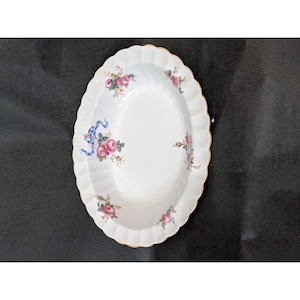 Vintage Spode Copeland's Y5775 oval vegetable bowl floral  blue pink floral