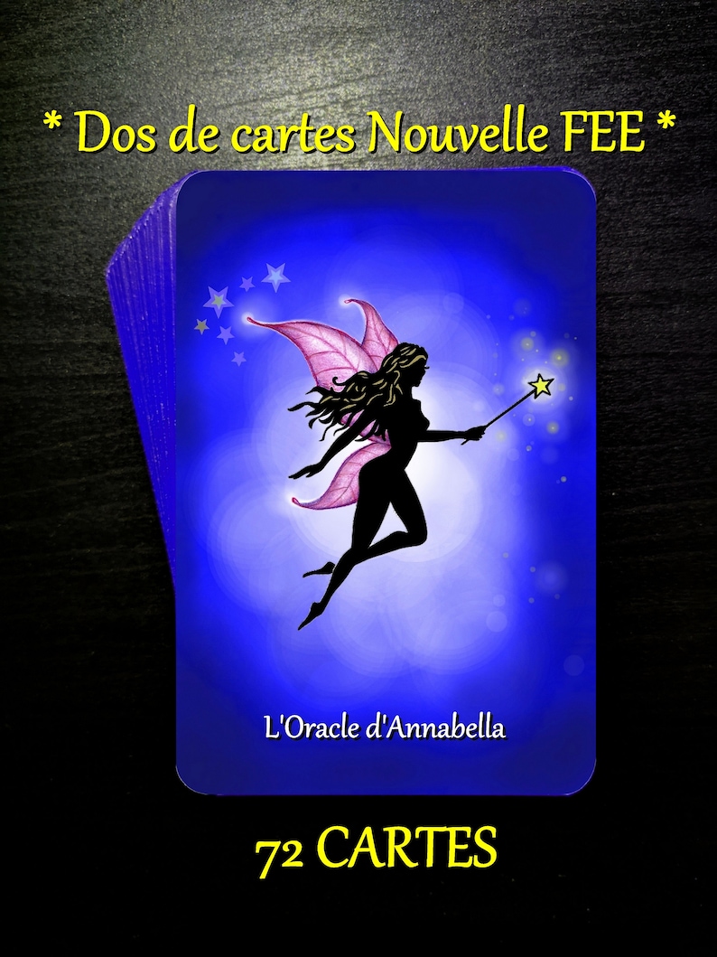 L'Oracle d'Annabella JEU COMPLET 72 cartes Des Fées et des Anges Dos Nouvelle FEE