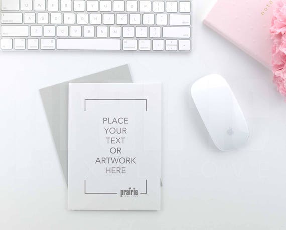 Pink Invitation Mockup Greeting Card Mockup Stationery Mockup Styled