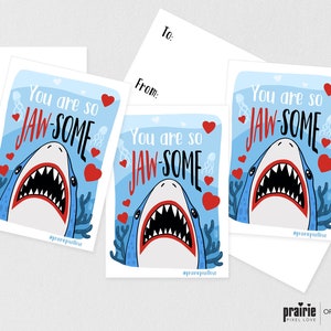 Shark Valentine Cards, Shark Valentines Card, Kids Valentines Card, School Valentine, Classroom Valentine