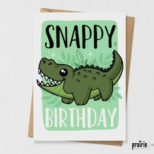 Alligator birthday card, Alligator card, Reptile card, Animal card, Alligator birthday, Awesome card, Alligator Valentine’s, Reptile Gift