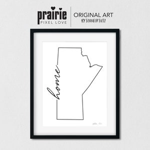 Winnipeg Print, Winnipeg Poster, Art print, Winnipeg Art, Province Sign, Winnipeg Decor, Manitoba Province, Office Decor