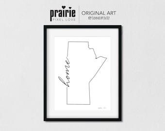 Winnipeg Print, Winnipeg Poster, Art print, Winnipeg Art, Province Sign, Winnipeg Decor, Manitoba Province, Office Decor