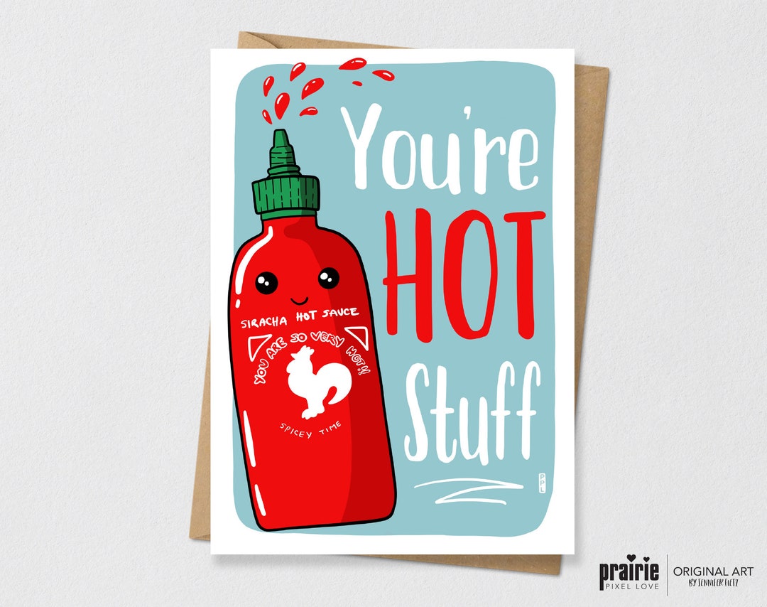 Hot Sauce Birthday Card Hot Sauce Pun Card Asian Food Pun Etsy