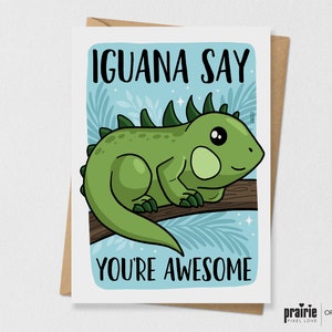 Carte d’anniversaire d’iguane, carte d’iguane, carte de reptile, carte d’animal, anniversaire d’iguane, carte géniale, Saint-Valentin d’iguane, cadeau de reptile, reptile