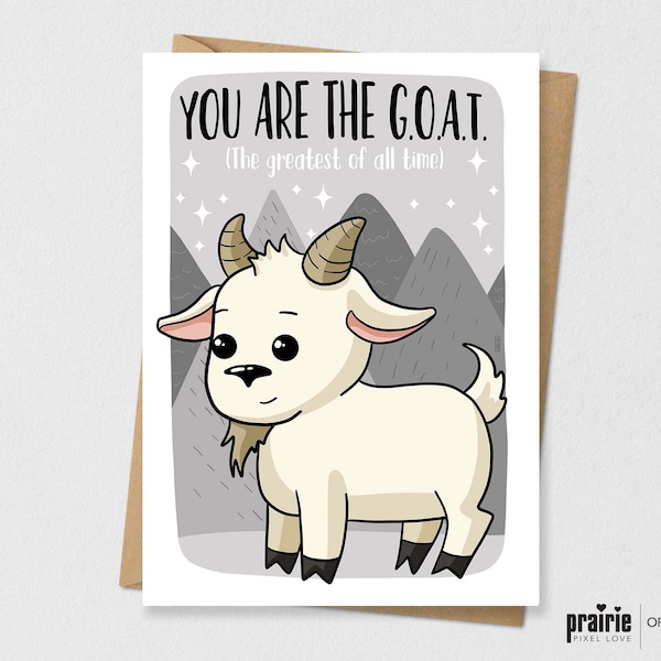 Goat Birthday Card Etsy