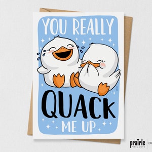 Carte de vœux de canard, carte de canard, carte de canard drôle, carte d’animal, anniversaire de canard, votre carte drôle, Saint-Valentin de canard, cadeau de canard