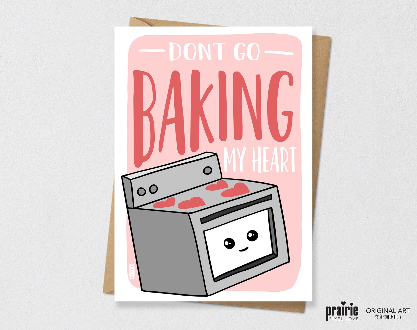 Stove Baking Pun Card Baking Birthday Card Food Greeting Etsy