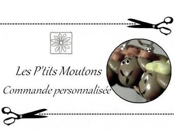 Anneaux marqueurs pour le tricot, Les P'tits Moutons / Commande personnalisée