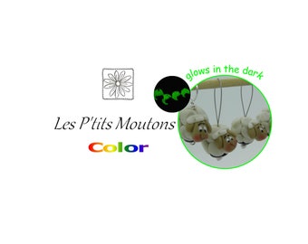 Anneaux marqueurs pour le tricot, Les P'tits Moutons / Color / Glows in the Dark