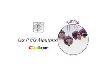 Anneaux marqueurs pour le tricot, Les P'tits Moutons / Color / Turnip