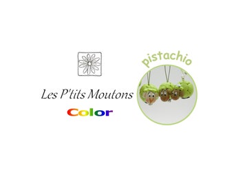 Anneaux marqueurs pour le tricot, Les P'tits Moutons / Color/ Pistachio