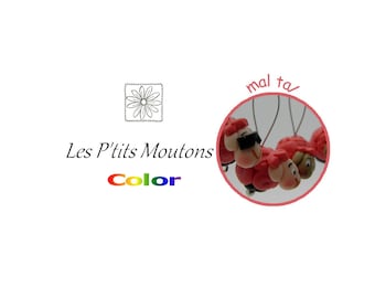 Anneaux marqueurs pour le tricot, Les P'tits Moutons / Color / Mal Tal