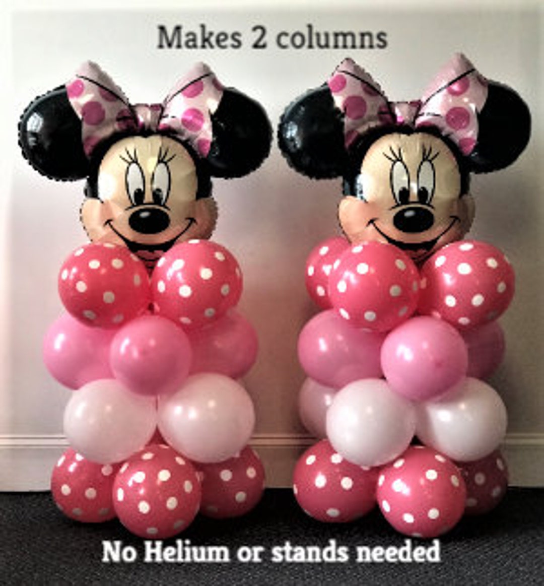 Ballons à thème Minnie Mouse 7 pièces - Anniversaire - 4 ans