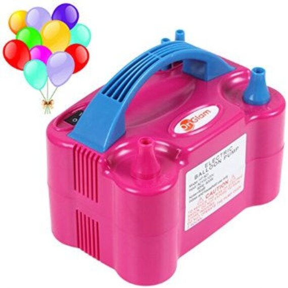 Balloon Pump Electric Air Balloon Blower Machine Blow 2 Balloons