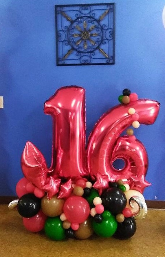 Sweet 16 Organic Large Photo Prop Balloon Decoration Without Etsy