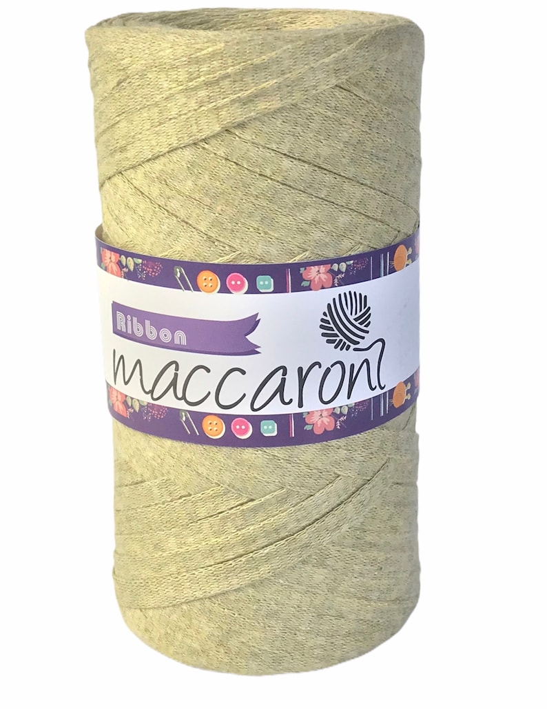 SEAGRASS Tape Yarn Avocado Green Ribbon Yarn2 skeins 280M Etsy