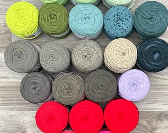 Recycled T-Shirt Yarn: 154 Yards Jersey Knit Fabric Yarn