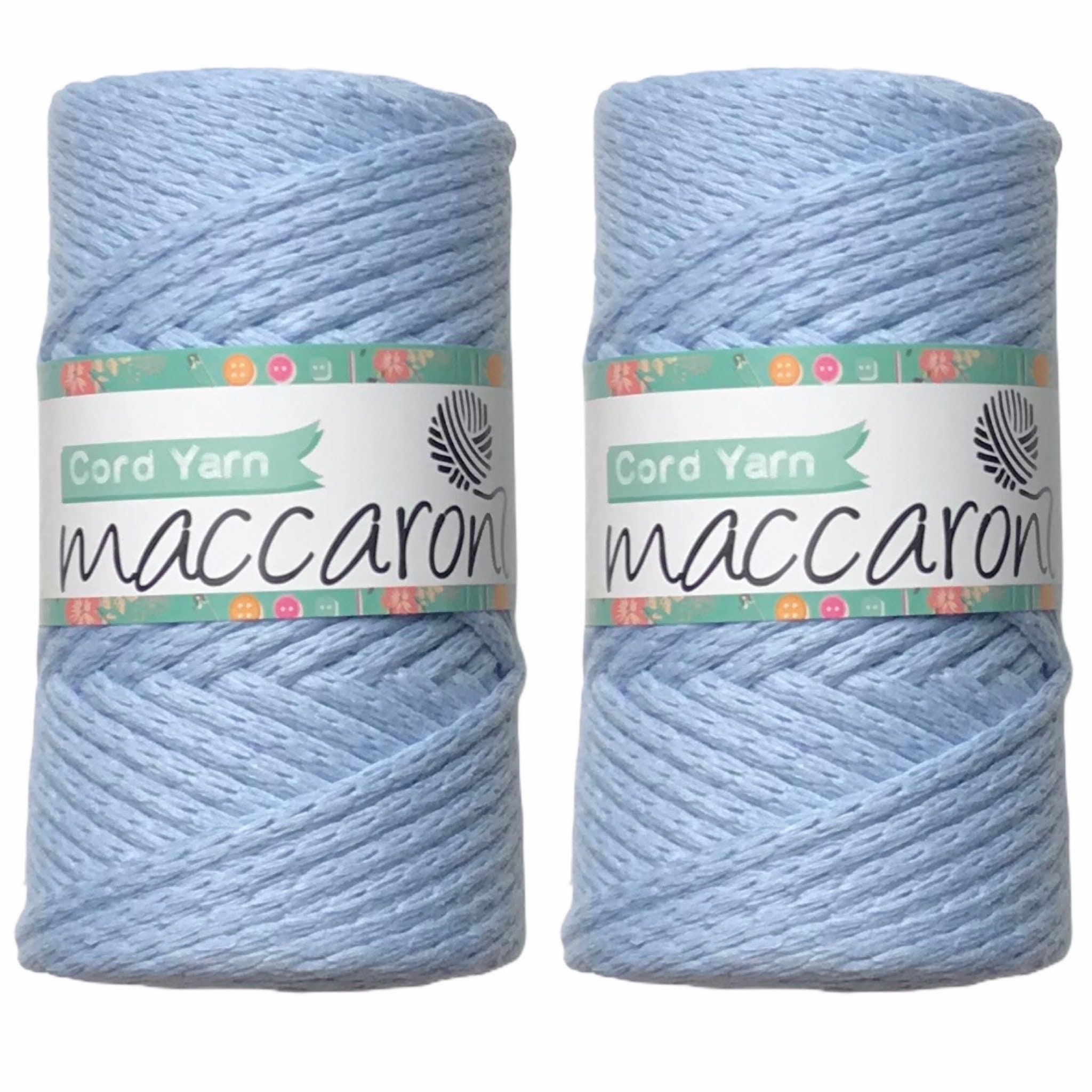 5mm Cotton Cord Yarn. Braided Cord. 2SKEINS Macrame Cord. Etsy