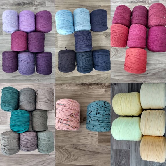 Wholesale Tshirt Yarn. 10 Rolls Tshirt Yarn. Bulky Wholesale Etsy