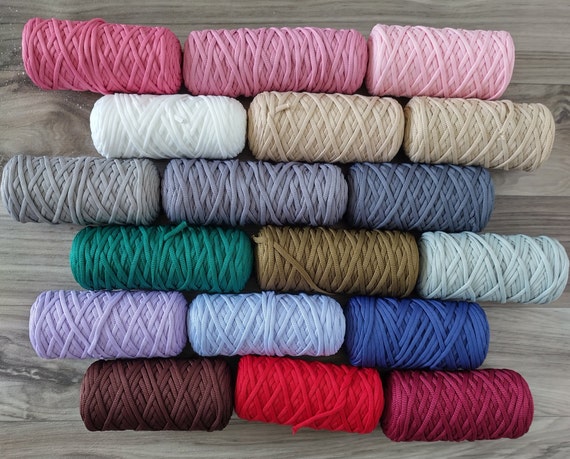 Polyester Cord. 5mm Polyester Cord. Polyester Macrame Yarn 5mm. 5mm  Polyester Yarn. Polyester Yarn. Macrame Cord. Polyester Macrame Cord 