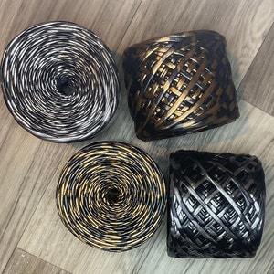 Metallic Yarn Gold Metallic Yarn Glossing Yarn Maccaroni Yarn Crochet  Metallic Yarn Metallic T-shirt Yarn Fiber Jewelry 