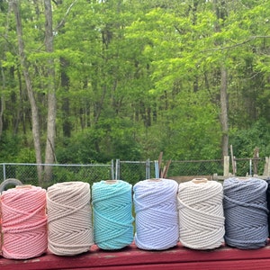 5mm Cotton Macrame Rope: 3Ply DIY Craft Cord, 164 Feet