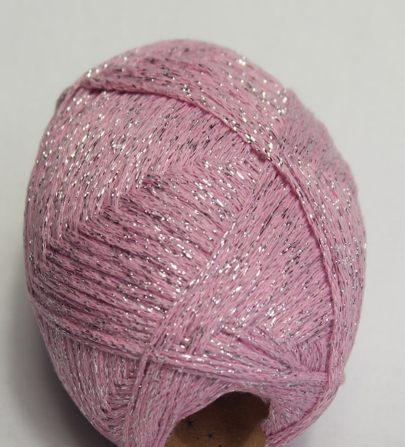 Sparkle Cotton Yarn. Lurex Cotton Yarn. Glitter Cotton Yarn Etsy