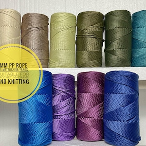 3mm Polypropylene Macrame Rope: 157 Yards