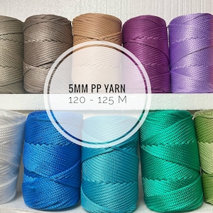 Pp Macrame Rope 5mm. Pp Macrame Rope 5mm.  Pp Yarn. Polypropylene Rope. Pp Macrame XL. 120 / 125M. 410 Feet. 5mm Pp Rope. Pp Cord