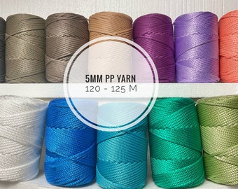 5mm Polypropylene Macrame Rope: XL Crafting Cord (120/125M)