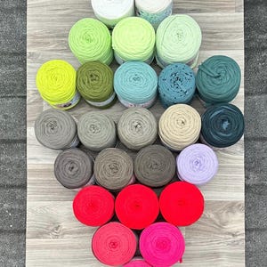 Recycled T-Shirt Yarn: Jersey Fabric Yarn, 154 Yards