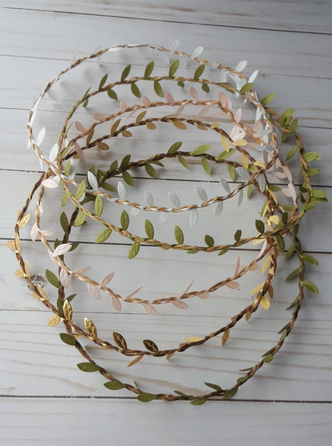 Delicate Gold Leaf Crown for Adults Bridesmaid Crown Bridal Etsy