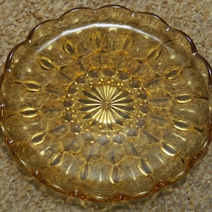 Vintage Bread & Butter Plate Fairfield Amber by ANCHOR HOCKING