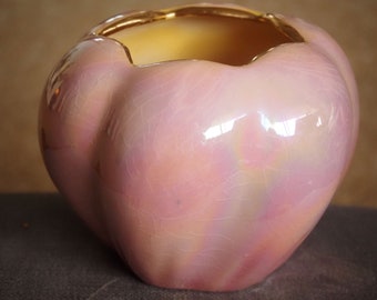 Vintage Pink Lustre Vase -  Stamped V.162.C – Rare find