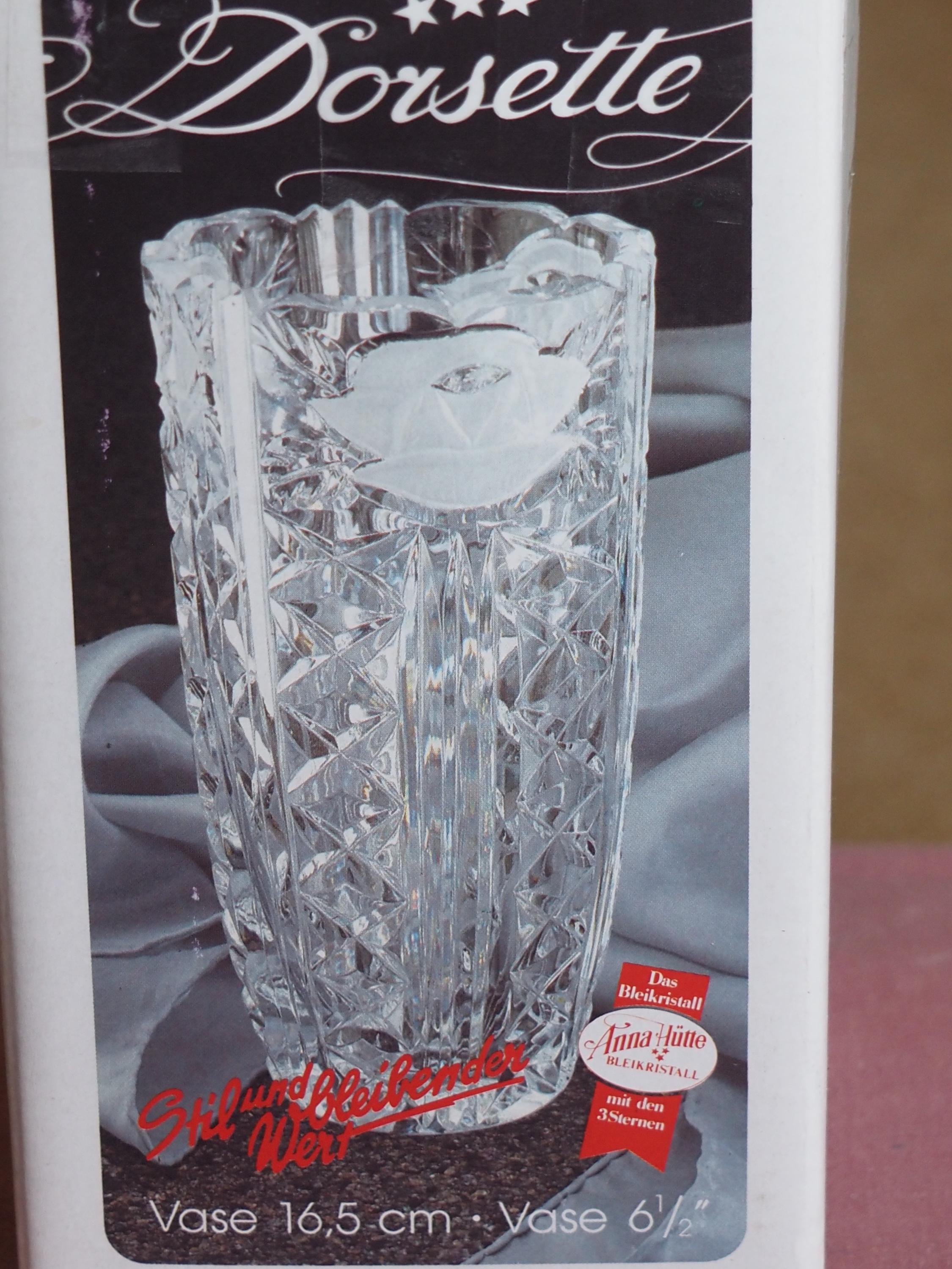 ヴィンテージ アンナ ヒュッテ 重厚鉛クリスタルガラス フロストローズ