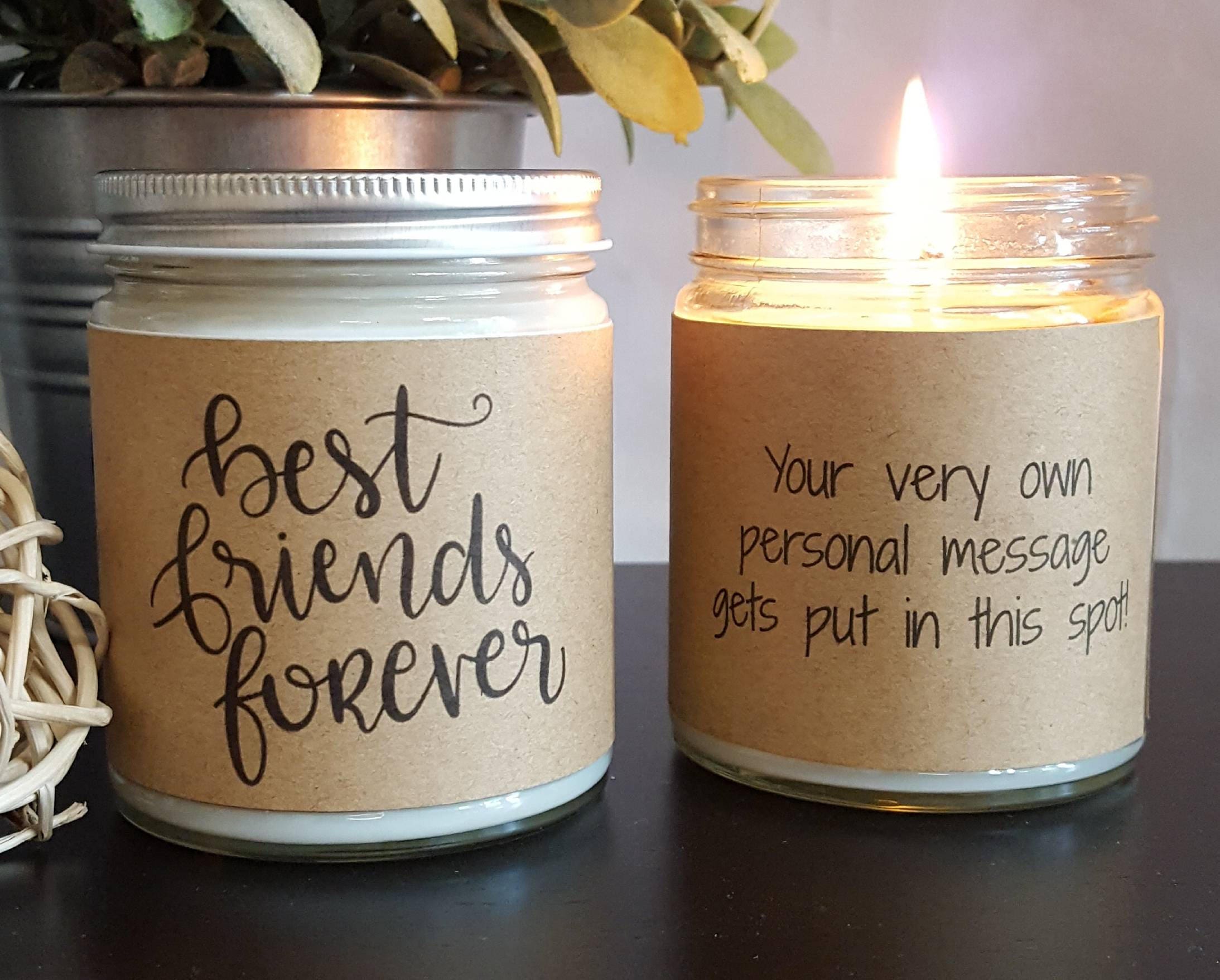 Best Friends Forever Candle Gift Soy Candle Gift Scented Soy Etsy