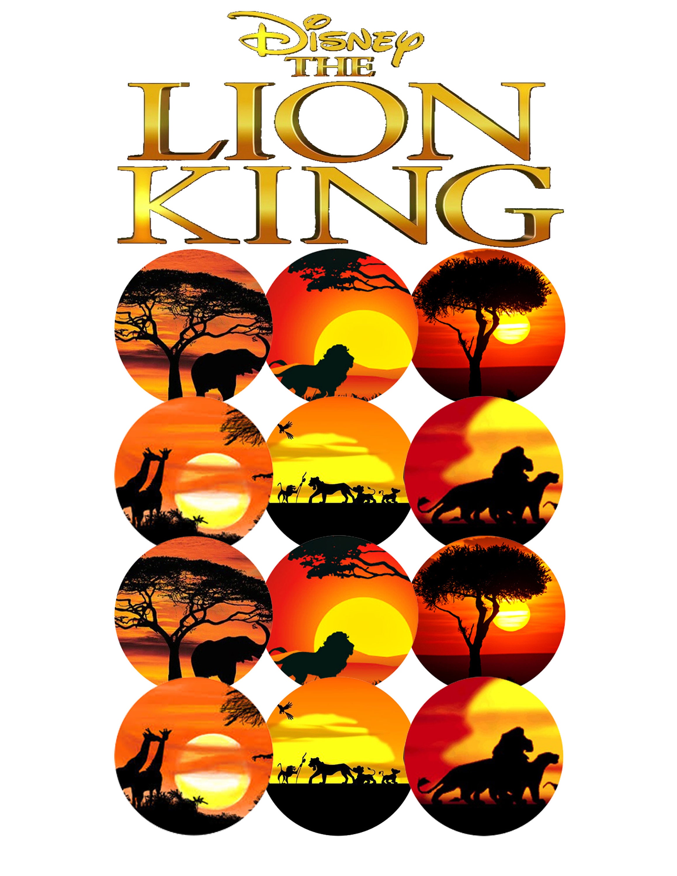 Edible Lion King Party Cupcake Toppers Lion King Cup Cake Etsy Edible Lion King Party Cupcake Toppers Lion King Cup Cake Etsy