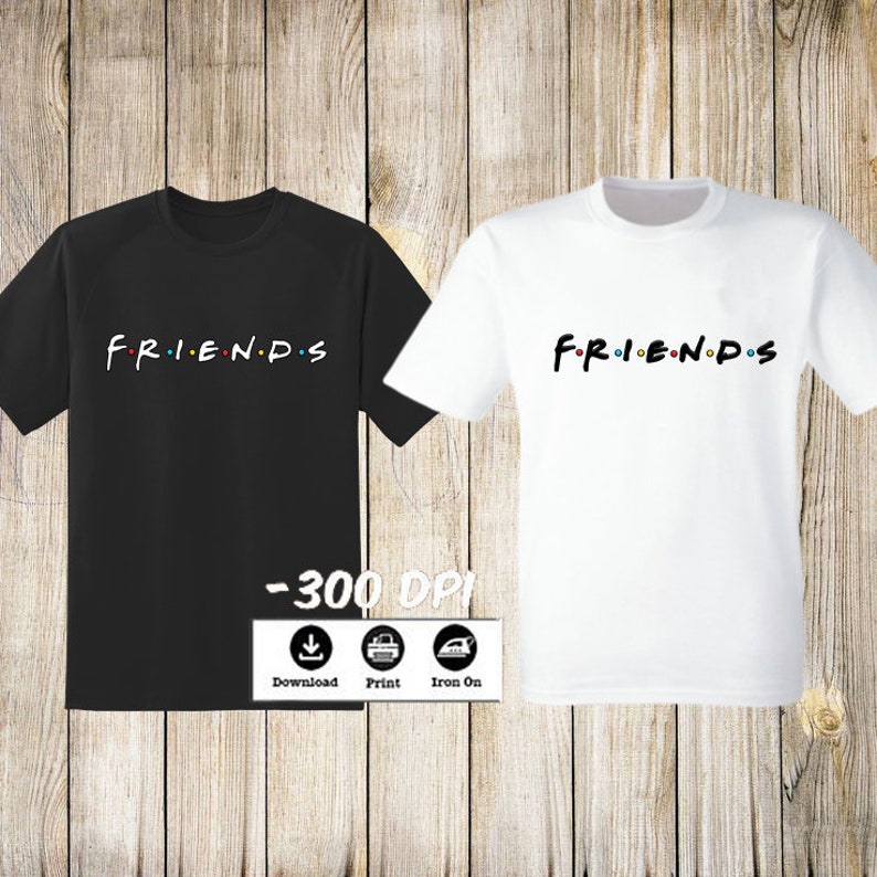 Friends iron on transfers Friends logo tshirt iron on Etsy