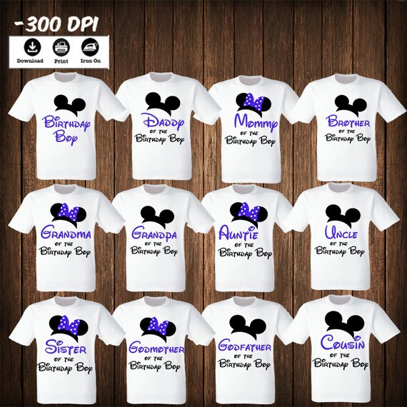 CHRISTMAS BOX IRON ON TRANSFER CUTE MICKEY OR MINNIE TO CREATE T SHIRTS BAGS