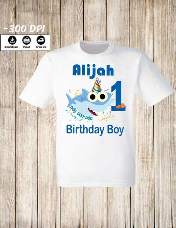 Baby shark t shirt transfer Clearance