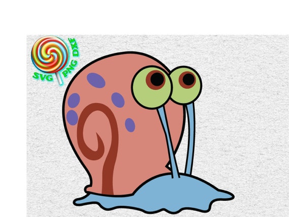 Gary Snail Svg Cutting Files For Birthday Party Sponge Bob Etsy